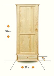 szafa jednodrzwiowa