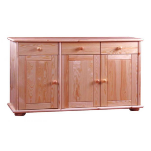 Komoda sosnowa 120 cm z drzwiami