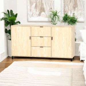 Nowoczesna komoda sosnowa 2+3